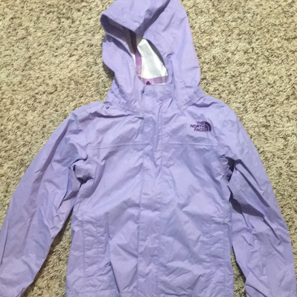 North face girls rain jacket with hood